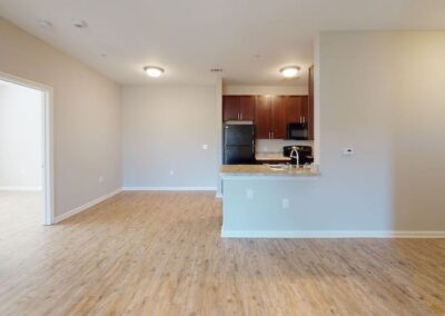 The Pointe at Crestmont Living and Kitchen area